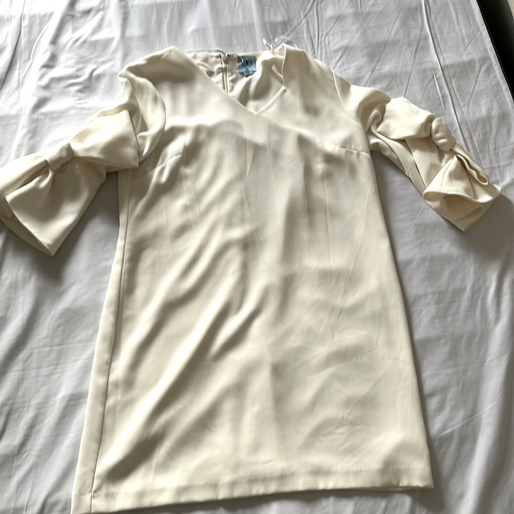 White shift mini dress worn once